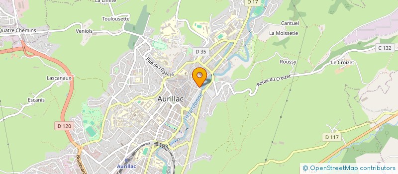 localisation de l'entreprise FABRE DUFOUR VIDAL ANDRIEU à AURILLAC