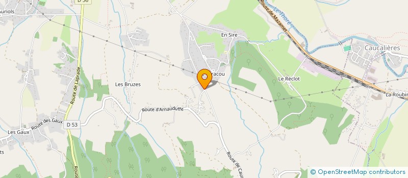 localisation de l'entreprise FABRE ELECTRICITE à LABRUGUIERE