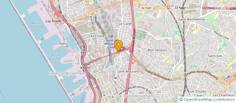 localisation de l'entreprise FABRE ET COMPAGNIE à MARSEILLE