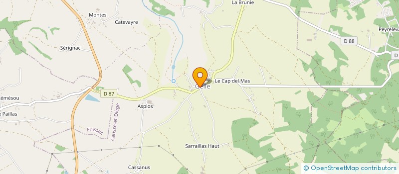 localisation de l'entreprise FABRE ET FILLES  CAUSSE-ET-DIEGE