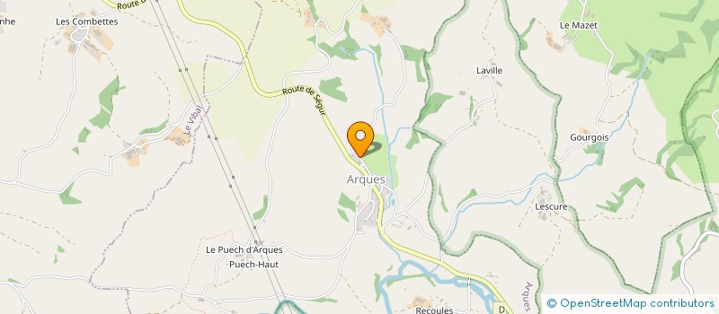 localisation de l'entreprise FABRE ET FILS TRAVAUX AGRICOLES  ARQUES