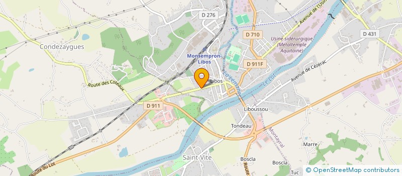 localisation de l'entreprise FABRE FILS à CONDEZAYGUES