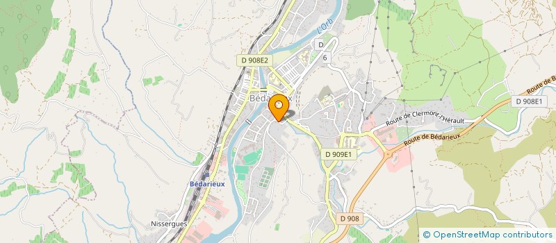 localisation de l'entreprise FABRE FRERES à BEDARIEUX
