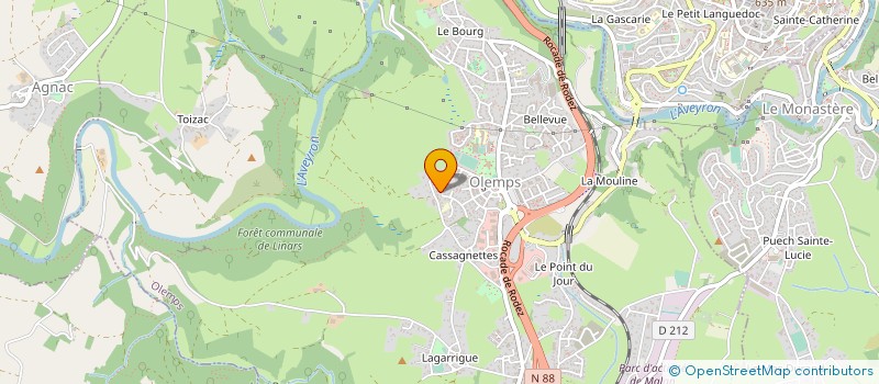 localisation de l'entreprise FABRE IMMOBILIER  OLEMPS