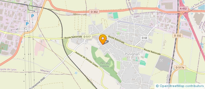 localisation de l'entreprise FABRE JEAN CLAUDE  PUSIGNAN