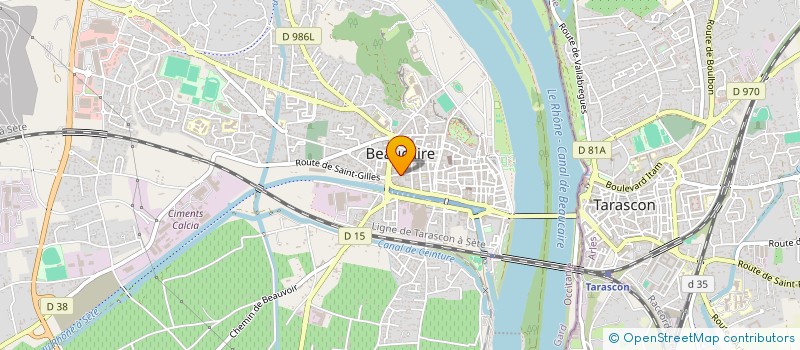 localisation de l'entreprise FABRE MACONNERIE à BEAUCAIRE