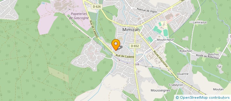 localisation de l'entreprise FABRE MERLINO  MIMIZAN