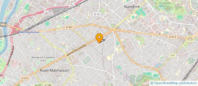 localisation de l'entreprise FABRE RODEZ  NANTERRE