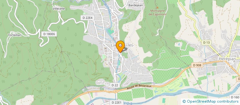 localisation de l'entreprise FABRE SERVICES à LAMALOU-LES-BAINS