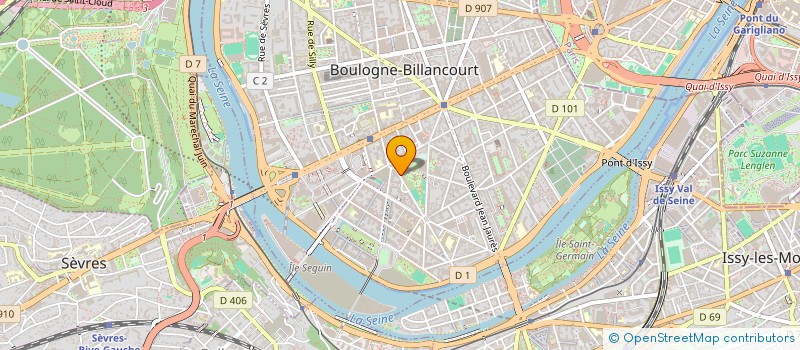 localisation de l'entreprise FABRE-THERMOZ à BOULOGNE-BILLANCOURT