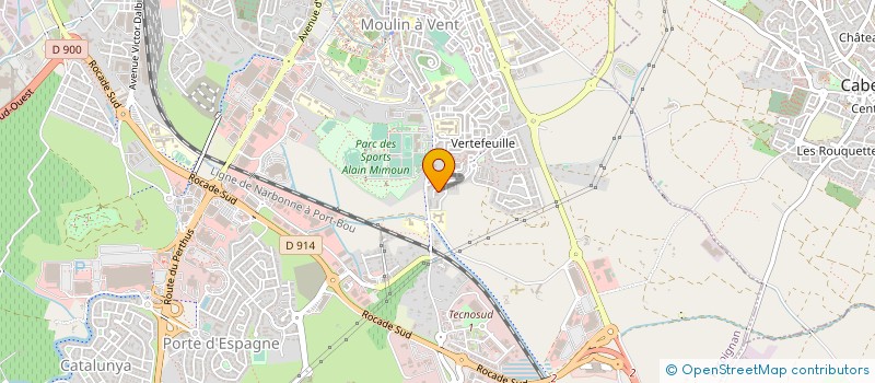 localisation de l'entreprise FABRE TRAITEUR  PERPIGNAN