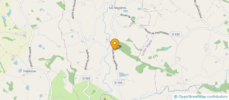 localisation de l'entreprise FABRE YVES ET JEANNE  LUNAC