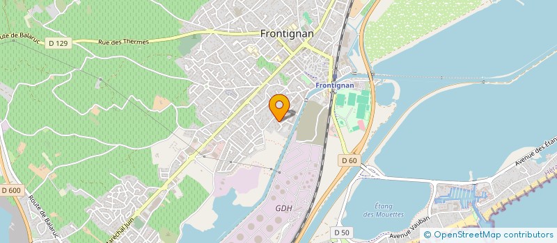 localisation de l'entreprise FABREGAT à FRONTIGNAN