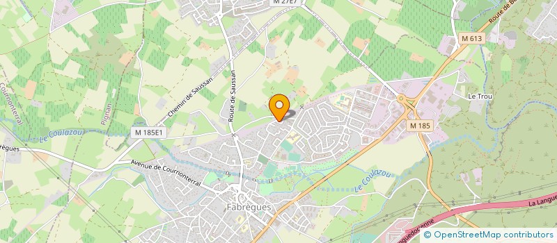 localisation de l'entreprise FABREGUES ATHLETISME  FABREGUES