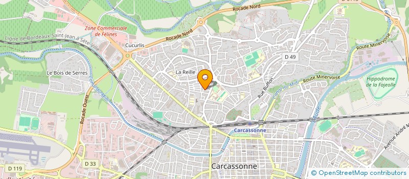 localisation de l'entreprise FABRI  CARCASSONNE