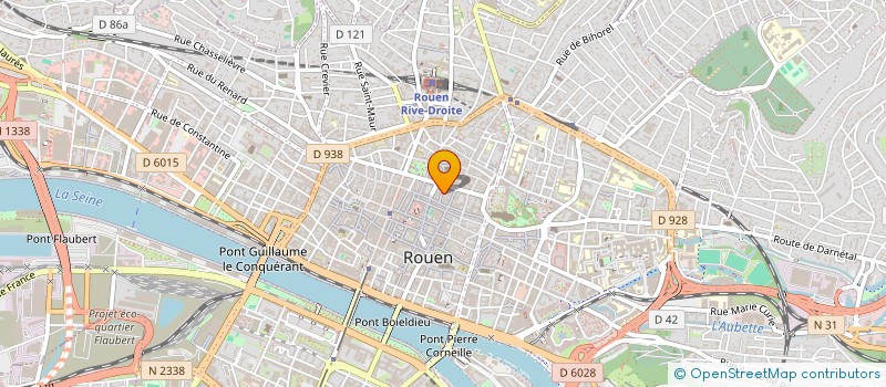 localisation de l'entreprise FABRI ARCHITECTES à ROUEN