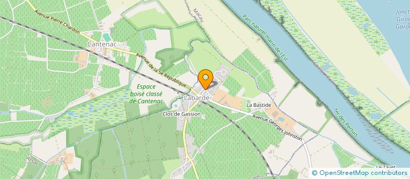 localisation de l'entreprise FABRI CE  LABARDE