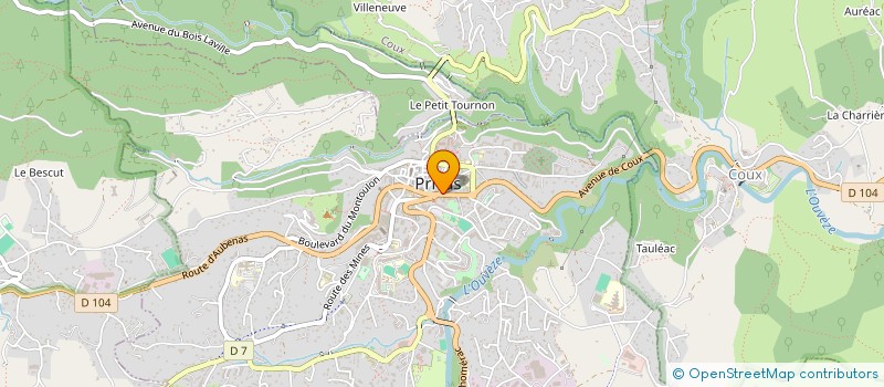 localisation de l'entreprise FABRI&FLHOM à PRIVAS