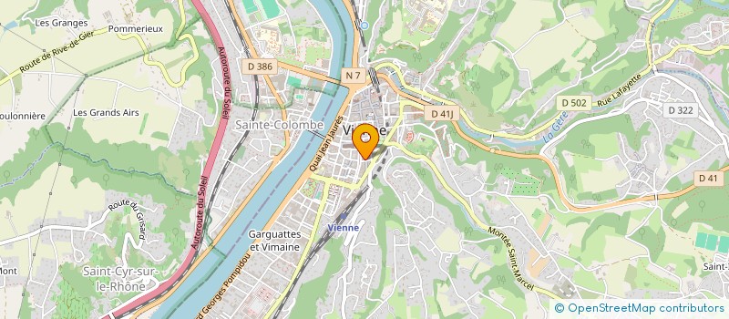 localisation de l'entreprise FABRIC ARTS à VIENNE