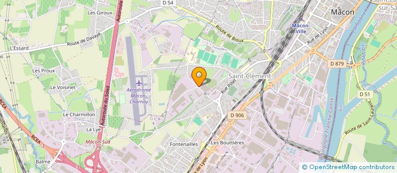 localisation de l'entreprise FABRICAT INSTAL PORTAILS ET AUTOMATISMES à MACON
