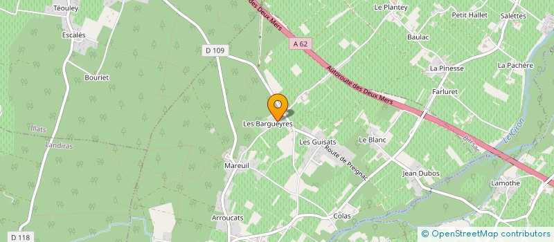 localisation de l'entreprise FABRICATION BOIS GIRONDE  PUJOLS-SUR-CIRON