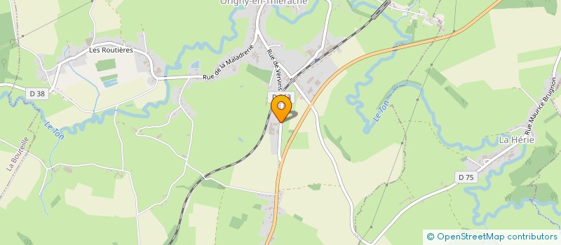 localisation de l'entreprise FABRICATION DE MOBILIER DE L'AISNE à ORIGNY-EN-THIERACHE