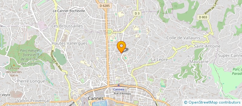 localisation de l'entreprise FABRICATION ET DIFFUSION BIJOUX à CANNES