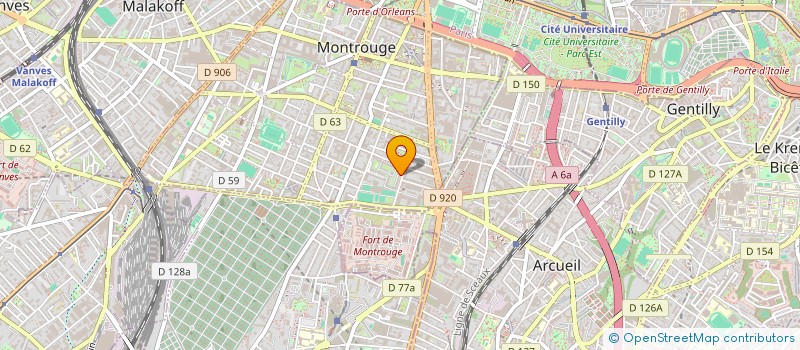 localisation de l'entreprise FABRICATION ET EDITION GRAPHIQUE à MONTROUGE