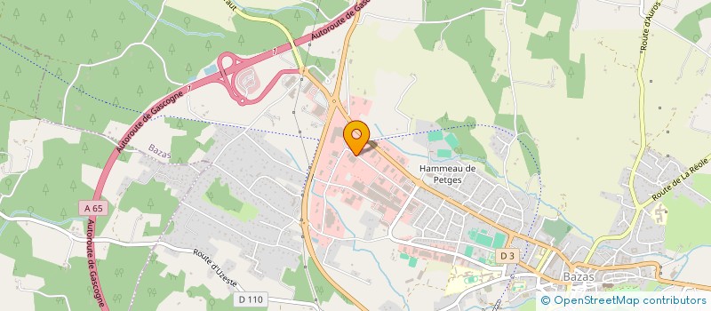 localisation de l'entreprise FABRICATION INSTALLATION MAINTENANCE TUYAUTERIE CHAUDRONNERIE  BAZAS