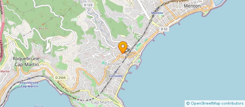 localisation de l'entreprise FABRICATION LIVRAISON ALIMENTAIRE GLE à ROQUEBRUNE CAP MARTIN