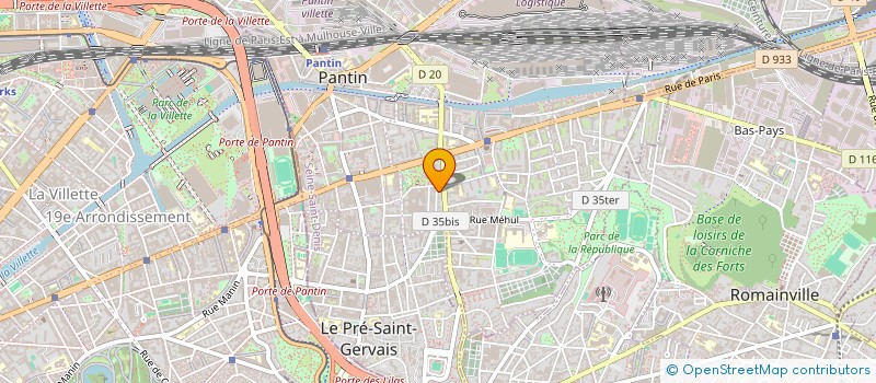 localisation de l'entreprise FABRICATION MUNITIONS RECHARGEMENT à PANTIN