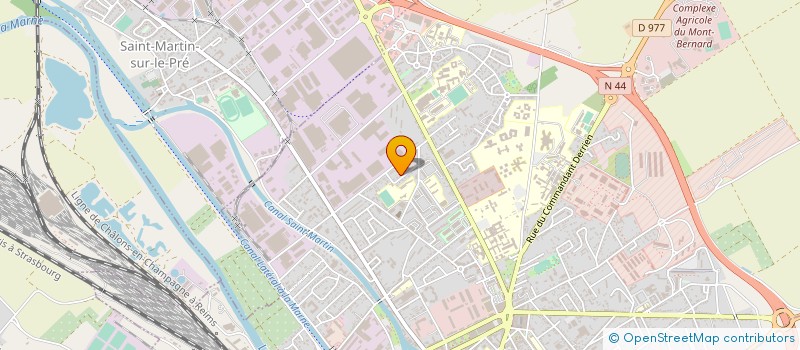 localisation de l'entreprise FABRICATION PAVILLONS CHAMPENOIS  - F.P.C  CHALONS-EN-CHAMPAGNE