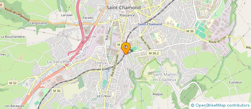 localisation de l'entreprise FABRICATIONS TEXTILES à SAINT-CHAMOND