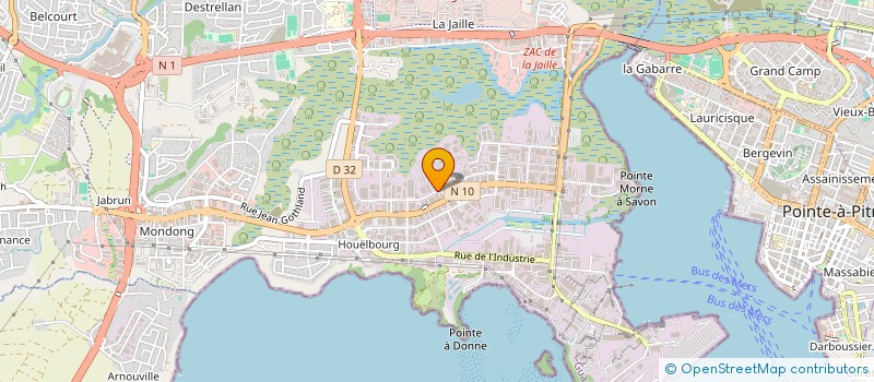 localisation de l'entreprise FABRICATIONS TROPICALES CONCEPT  BAIE-MAHAULT