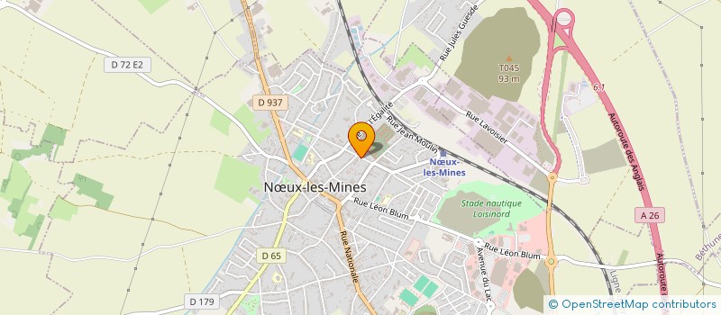 localisation de l'entreprise FABRICE BAUDRIN à NOEUX LES MINES