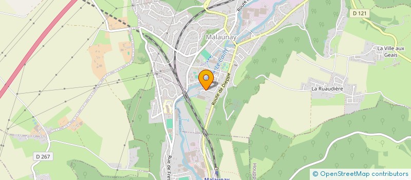 localisation de l'entreprise FABRICE BEAUD  MALAUNAY