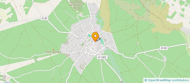 localisation de l'entreprise FABRICE BRIARD  CAUX