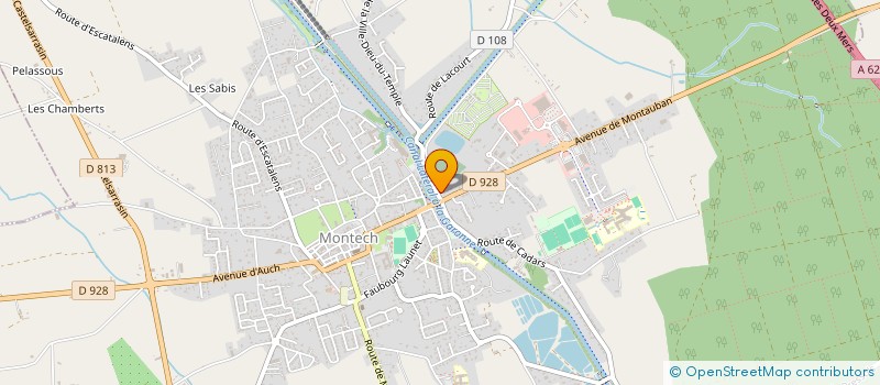 localisation de l'entreprise FABRICE CHEMINEE  MONTECH