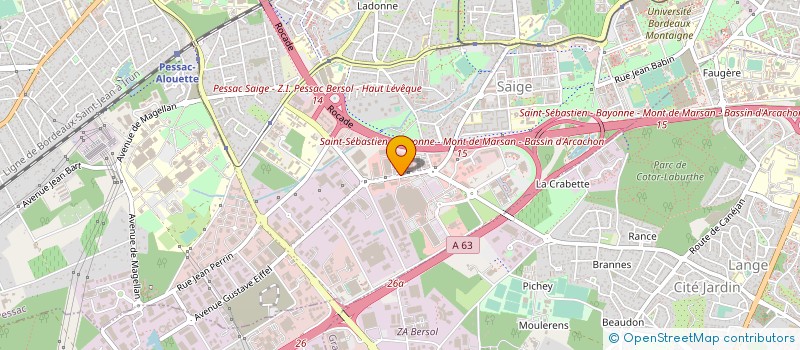 localisation de l'entreprise FABRICE  D  PESSAC