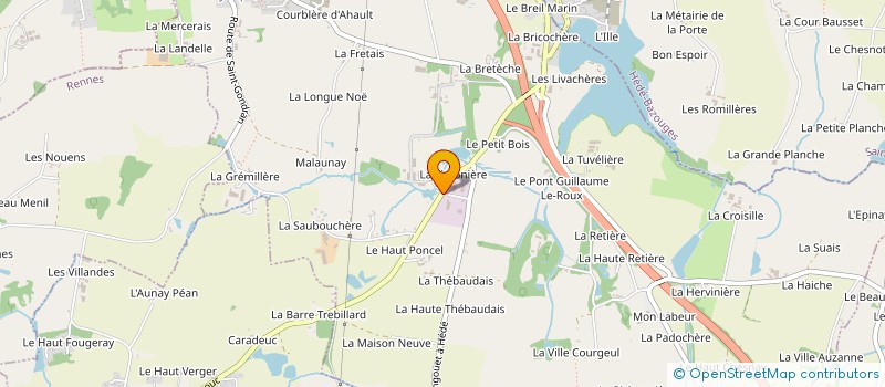 localisation de l'entreprise FABRICE DUCHESNE à SAINT-SYMPHORIEN