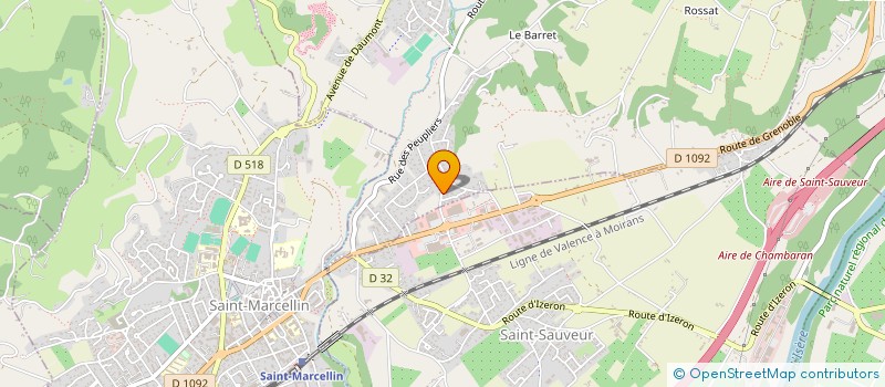 localisation de l'entreprise FABRICE EMBALLAGES SAS à SAINT-SAUVEUR