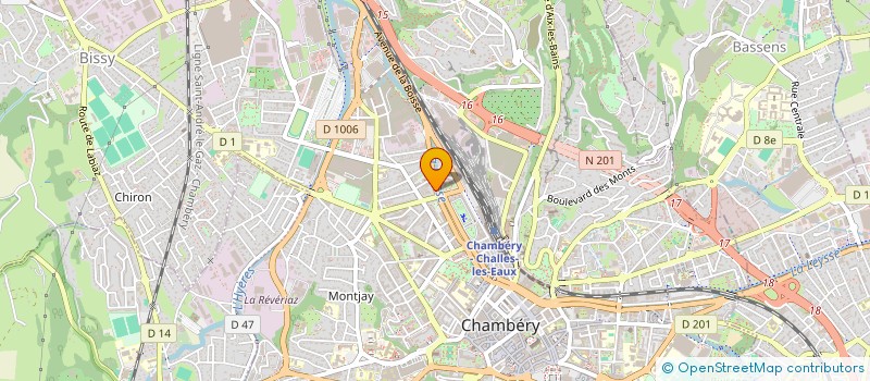 localisation de l'entreprise FABRICE ET ROSELINE PERRIN  CHAMBERY