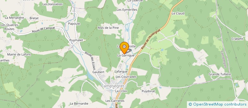 localisation de l'entreprise FABRICE GAY à BEAUREGARD-ET-BASSAC