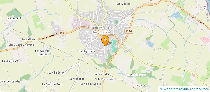 localisation de l'entreprise FABRICE JANVIER, NOTAIRE  SAINT-MELOIR-DES-ONDES