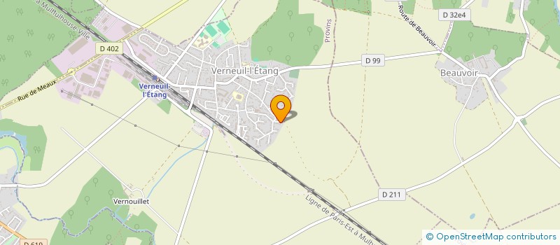 localisation de l'entreprise FABRICE KENNEL ET SERVICE AVE DECORACOES GEIE  VERNEUIL-L'ETANG