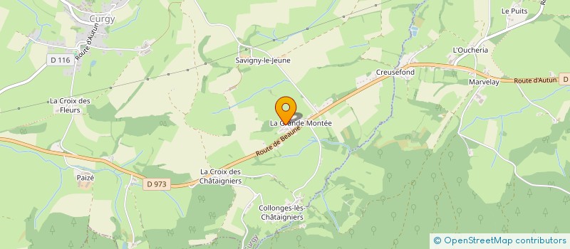 localisation de l'entreprise FABRICE LABRUYERE TRANSPORT  CURGY