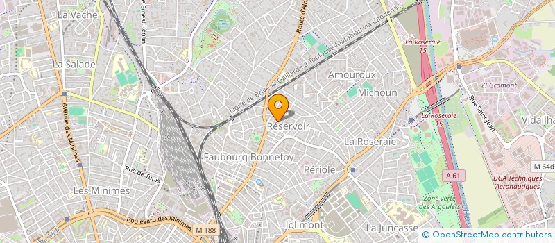 localisation de l'entreprise FABRICE LONGEVILLE ET VERONIQUE LARRIEU à TOULOUSE