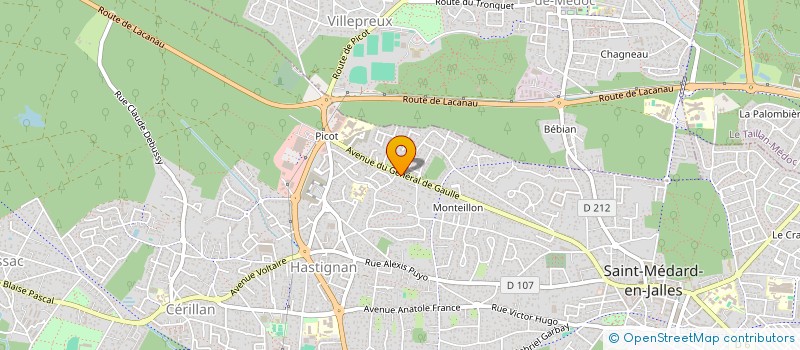 localisation de l'entreprise FABRICE P.E SARL  SAINT-MEDARD-EN-JALLES