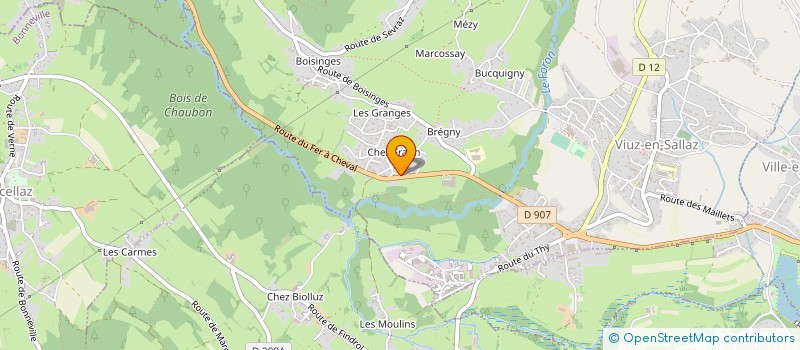 localisation de l'entreprise FABRICE TAIN CHAUFFAGE SANITAIRE  SAINT-JEAN-DE-THOLOME