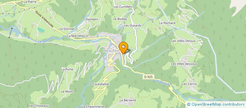 localisation de l'entreprise FABRICE TARDY EQUIPEMENTS  BEAUFORT